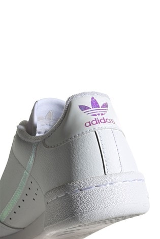 adidas originals white and lilac continental 80 trainers