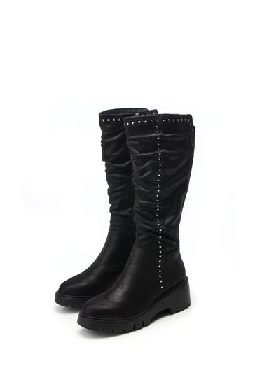 Boots long deals black