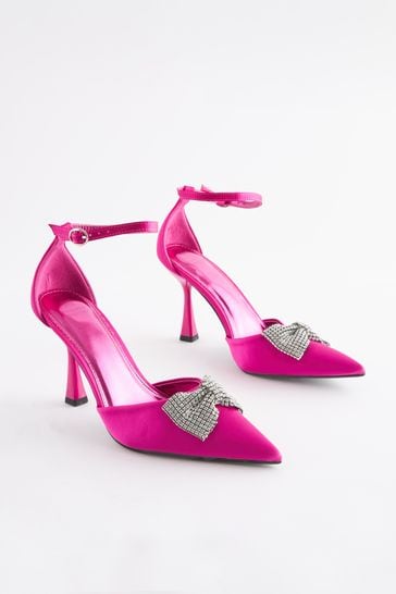 Comfortable pink hot sale heels