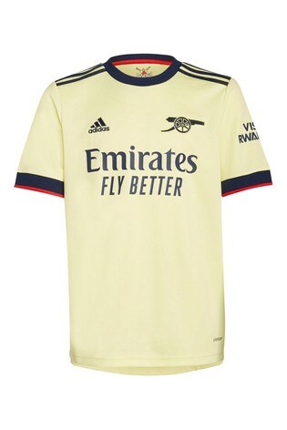 adidas Kids Arsenal Yellow Away 2122 Football Shirt