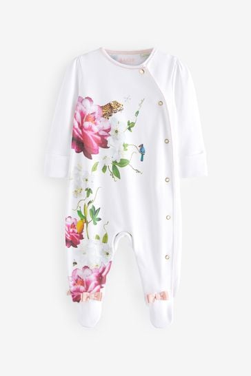 Baker by Ted Baker Floral White Sleepsuit