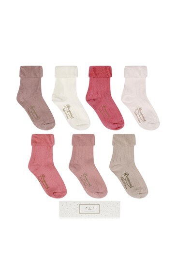 Baby Girls Pink Socks Gift Set