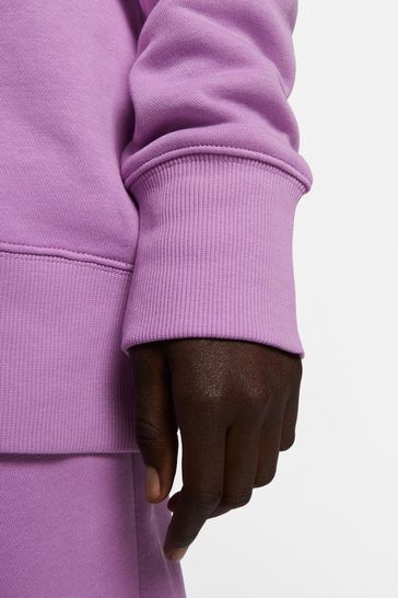 Buy Nike Purple Oversized Midi Swoosh Crew Sweatshirt from Next