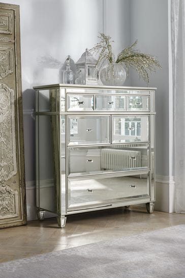 Hayworth sales mirrored nightstand