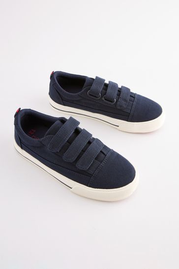 Buy Navy Blue Wide Fit G Strap Touch Fastening Shoes from Next Luxembourg