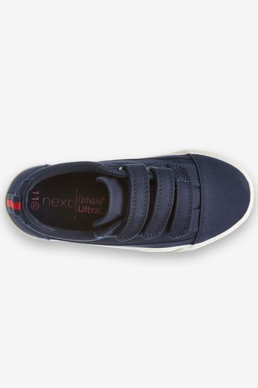 Buy Navy Blue Wide Fit G Strap Touch Fastening Shoes from Next Luxembourg
