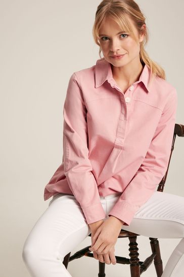 Joules Brinley Pink Cotton Deck Shirt