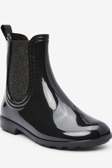 Black chelsea 2025 boot wellies