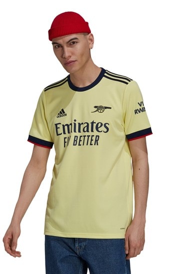 adidas Arsenal Yellow Away 2122 Football Shirt