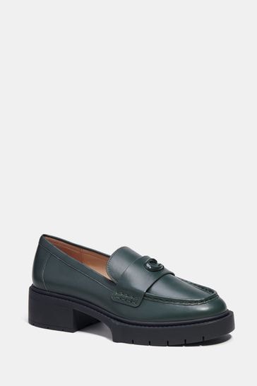 COACH Leather Chunky Loafers