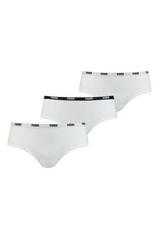 Puma® Women's White Hipster Underwears 3 Pack