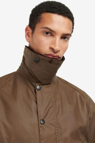 Brown barbour wax jacket hot sale