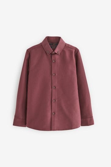 Plum Purple Soft Touch Smart Long Sleeve Shirt (3-16yrs)