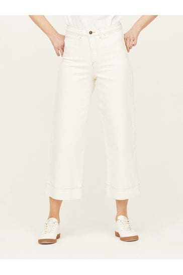 Buy Thought White Organic Cotton Wide Culottes from Next Luxembourg