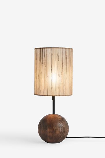 French Connection Wood Kinsha Table Lamp