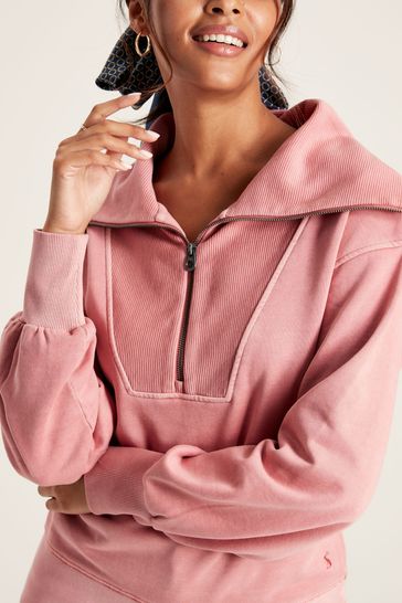 Joules top pink hoodie