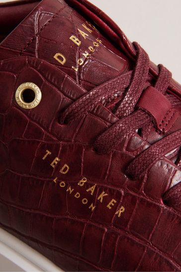 Ted baker burgundy trainers top