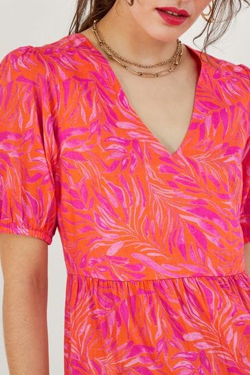 Monsoon orange maxi dress hot sale