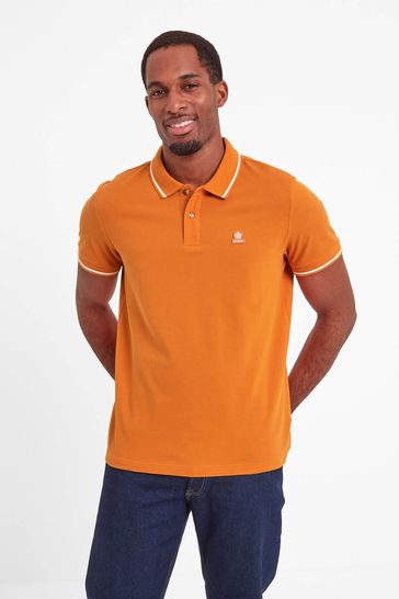 Mens orange hot sale polo shirt