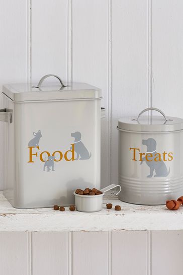 Metal dog hotsell food storage container