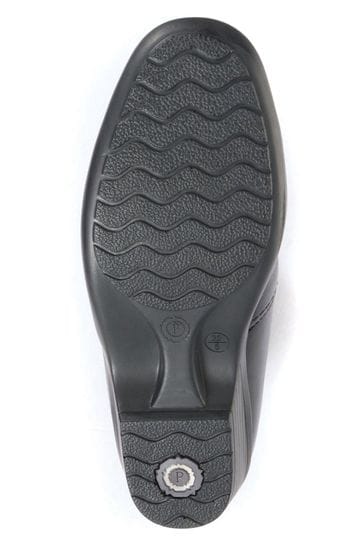 Ladies wide fit black ankle boots online