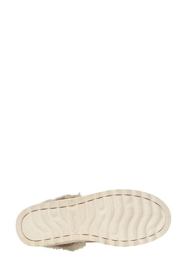Skechers slip-on deals faux fur sneakers