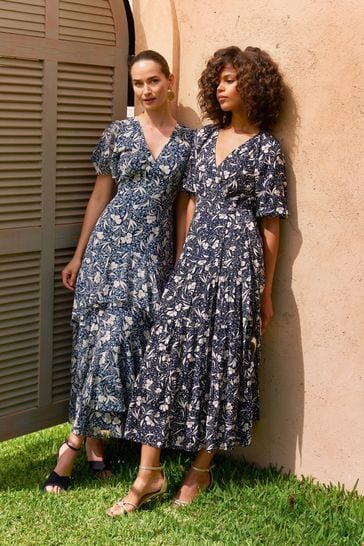 Phase Eight Black Tyanna Floral Maxi Dress