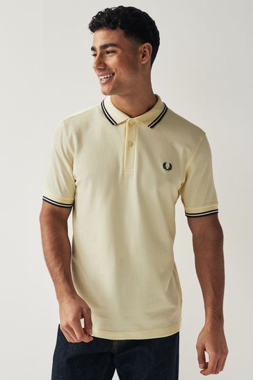 Fred Perry Mens Twin Tipped Polo Shirt