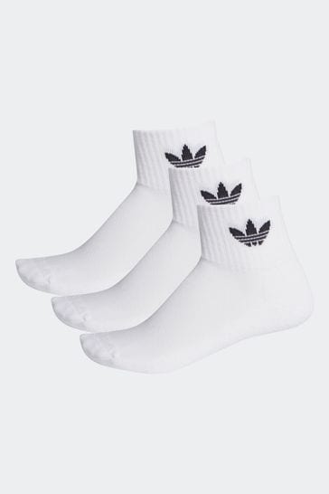 adidas Originals Mid-Cut Ankle Socks - 3 Pairs