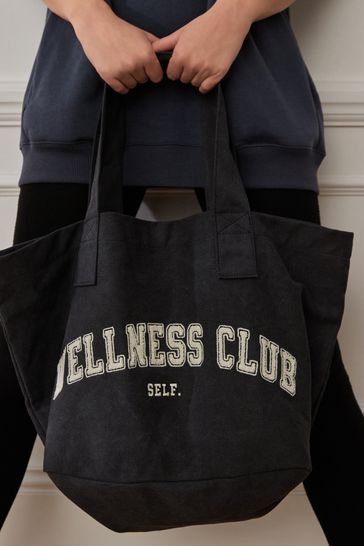 Navy Blue Self. Wellness Tote Bag