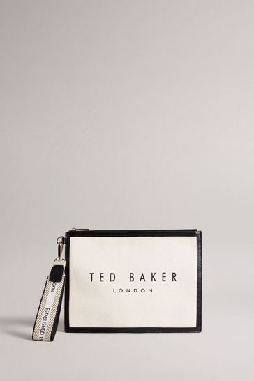 Buy Ted Baker Cream Vivtora Branded Webbing Canvas Pouch from Next Netherlands