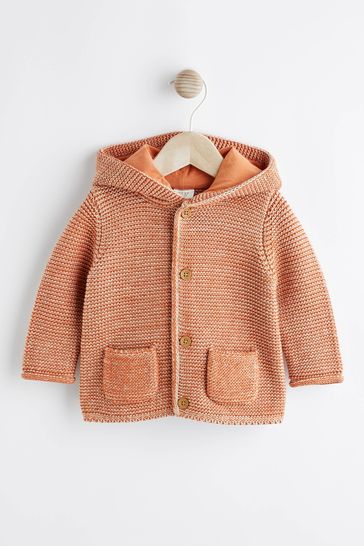 Rust Brown Baby Knitted Cardigan (0mths-3yrs)