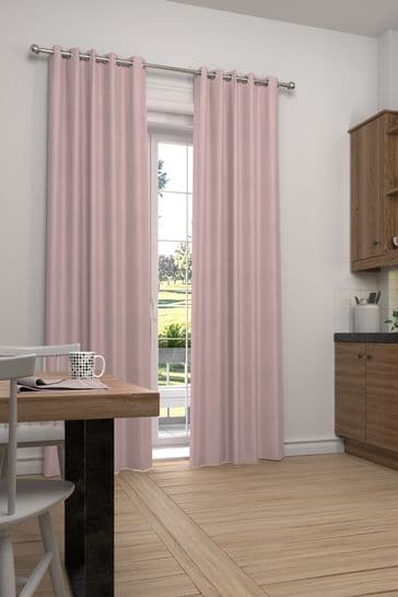 Blush Pink Cotton Made to Measure Curtains