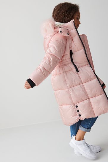 Girls longline coat new arrivals