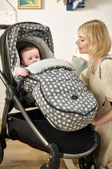 Mamas & Papas x Laura Ashley Blue Ocarro Footmuff Calcot