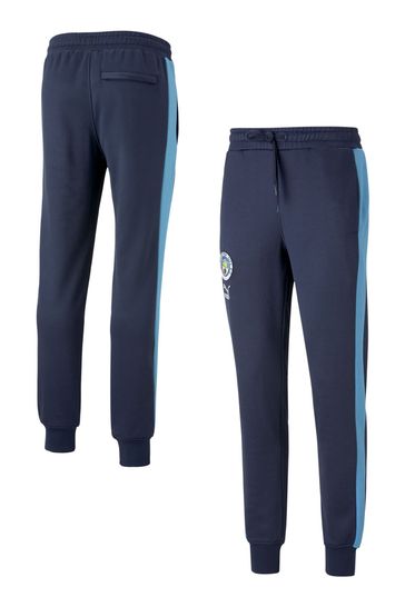 Buy Puma Blue Manchester City FtblHeritage T7 Joggers from Next Denmark