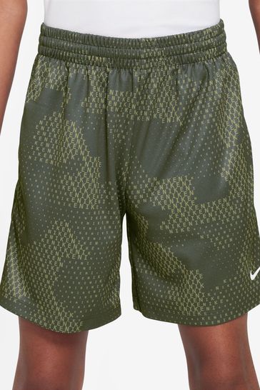 Pantalones cortos verdes multicolor DriFIT de Nike