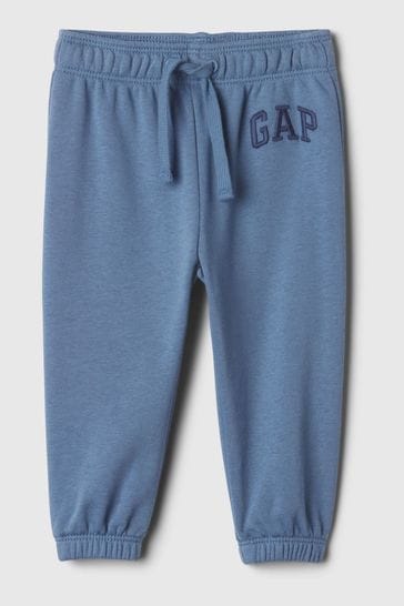 Gap Blue Logo Pull On Joggers (Newborn-24mths)
