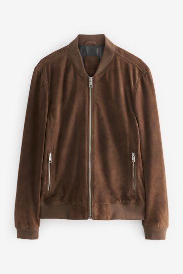 Suede bomber jacket h&m online