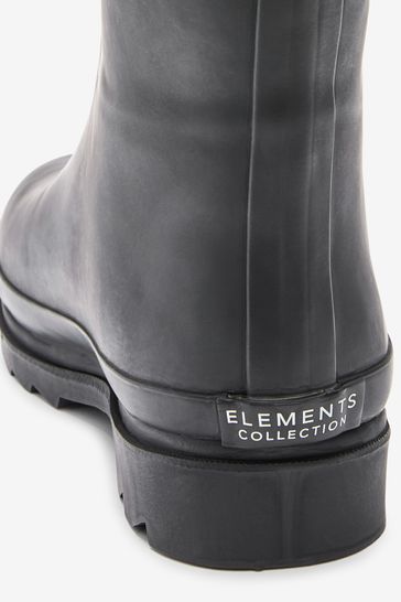 Black Thinsulate Midi Wellies