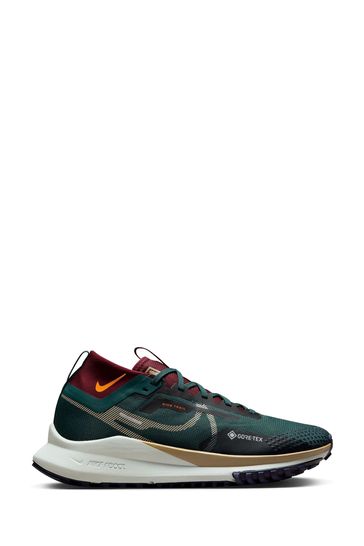 Nike Green/White React Pegasus Trail 4 Gore-Tex Running Trainers