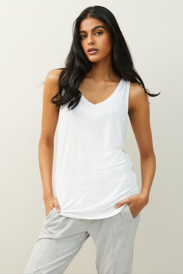 Buy White Slouch Vest from Next Singapore