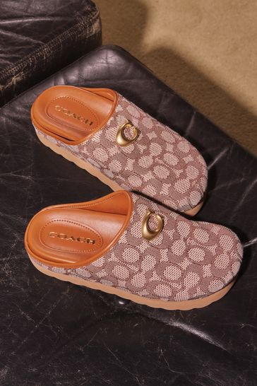 Coach slip hotsell on slippers