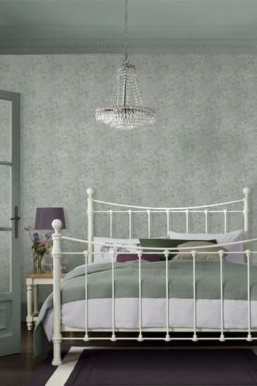 Laura Ashley Mineral Green Corrina Leaf Wallpaper