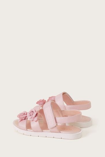 Buy Monsoon Pink Rose Shimmer Sandals from Next Luxembourg