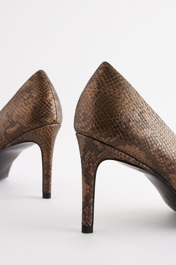 Bronze shop colored shoes