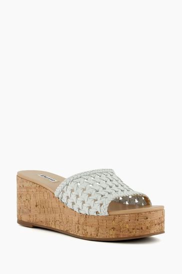 Buy Dune London Katey Brown Lattice Mule Wedges from Next Croatia