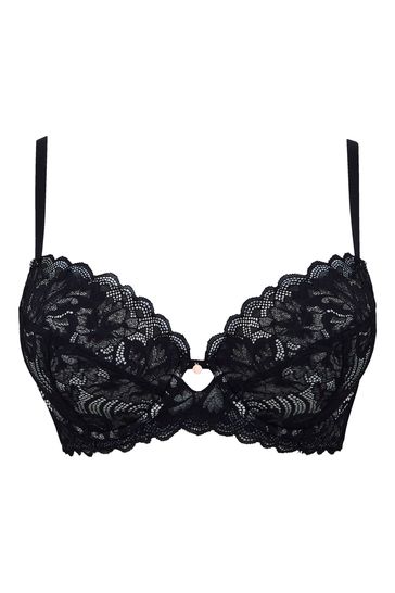 Buy Figleaves Isla Lace Underwired Non-Pad Plunge Bra from Next Luxembourg