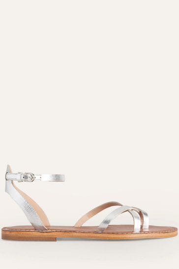 Boden sales silver sandals