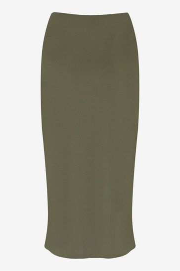 Khaki velvet hotsell pencil skirt